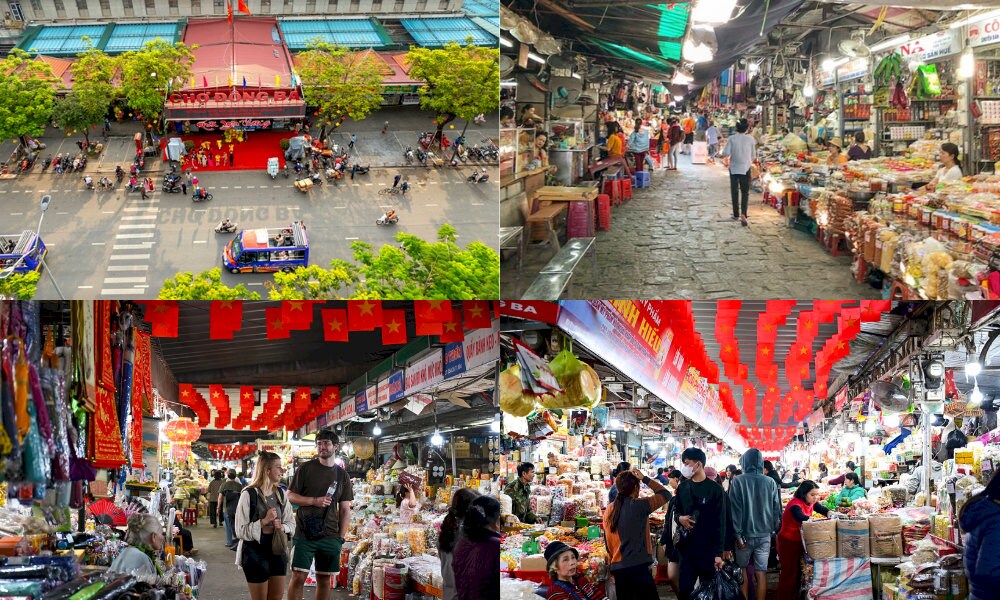 Buổi sáng và chiều là thời điểm bạn có thể cảm nhận không khí nhộn nhịp tại ngôi chợ